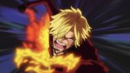 Sanji's Diable Jambe in the One Piece anime (Image via Toei Animation)
